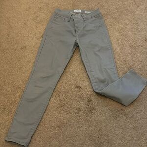 Grey Khaki skinny pants size 4 (27) only worn once